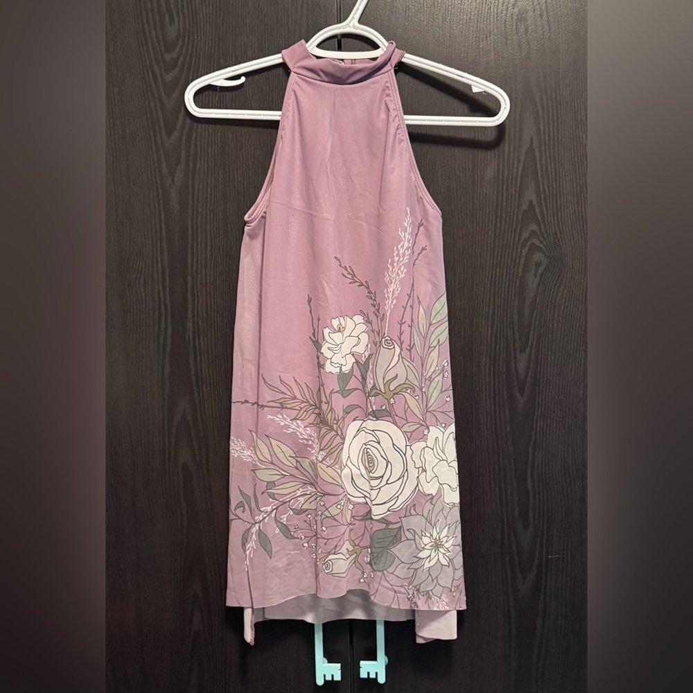 Weissman Mauve Floral One Piece Swimsuit